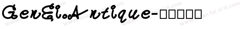 GenEi Antique字体转换